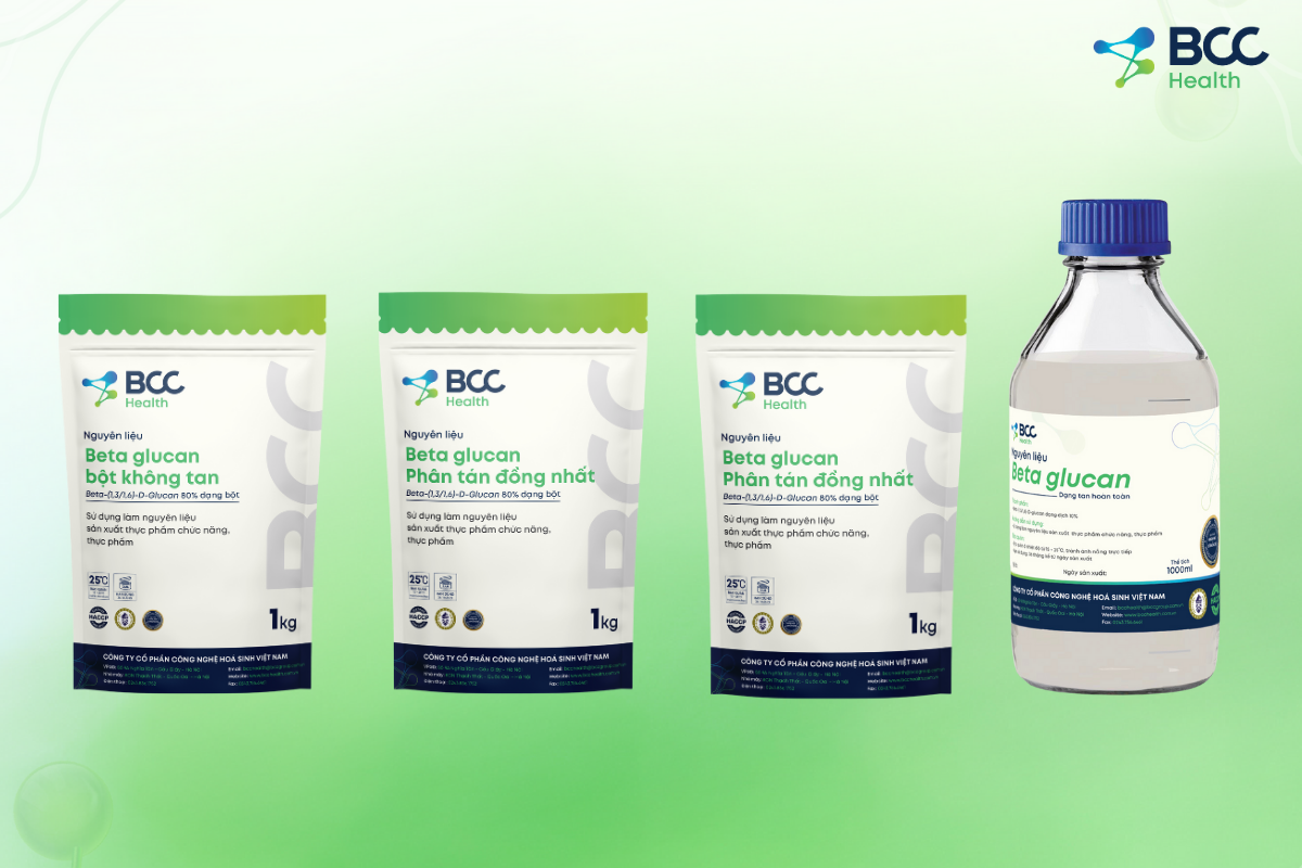 Ưu điểm vượt trội Beta glucan do BCC sản xuất