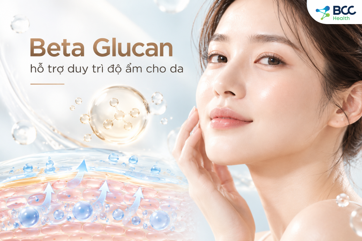 Beta Glucan hỗ trợ duy trì độ ẩm cho da